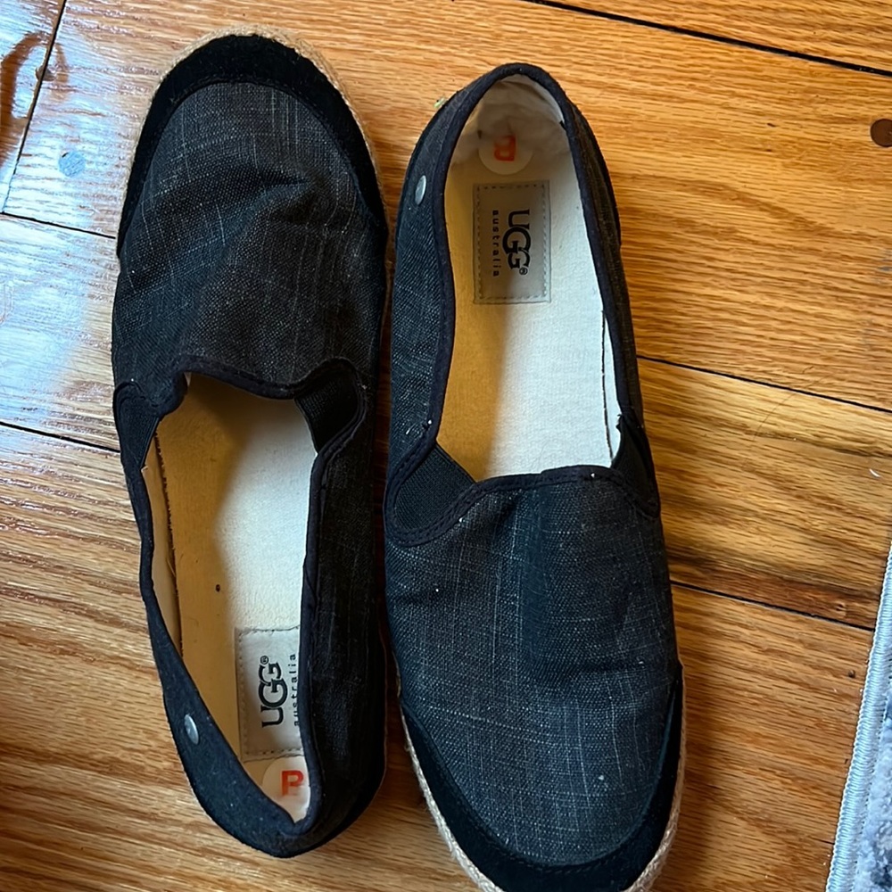Ugg Black Slip Ons